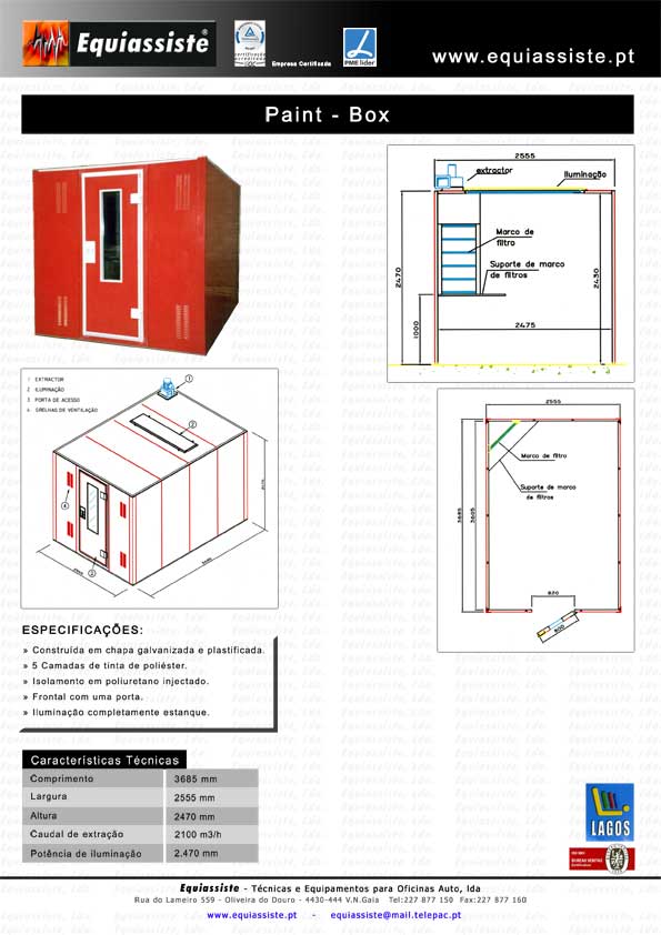 Lagos - Cabinas estufas de pintura automóvel paint box opcinais para estufa cabina de pintura filtros acessorios zonas de preparação de pintura queimador a gás diesel gasóleo filtros de carvão ativo activo activado